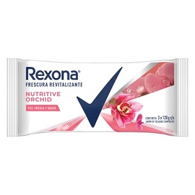 REXONA JAB.TOC. 3X120G.NUTRITIVE ORQUIDEA