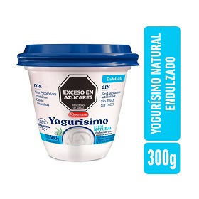 YOGURISIMO NATURAL ENDULZADO 300G