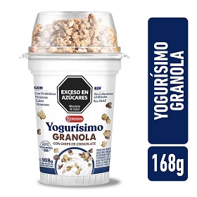 YOGURISIMO CON GRANOLA Y CHIPS X168G