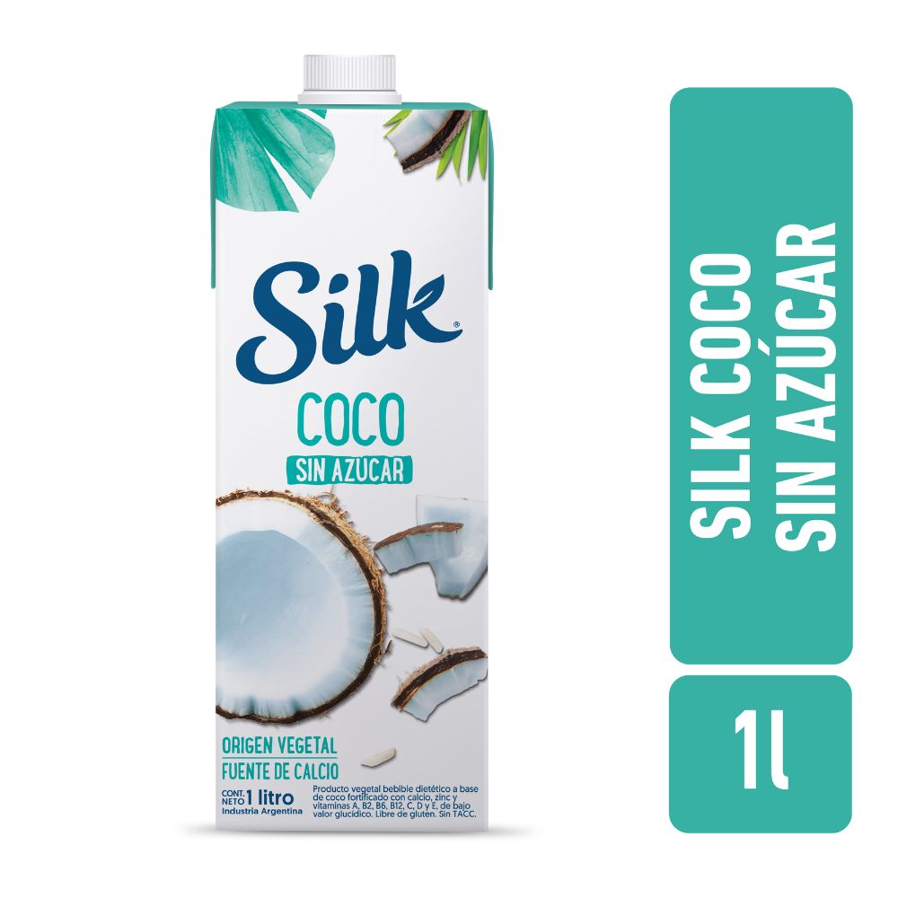 SILK BEB. COCO SIN AZUCAR 1L