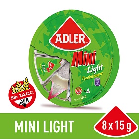 ADLER RUEDA MINI LIGHT SUAVE FONTINA 8X15G.