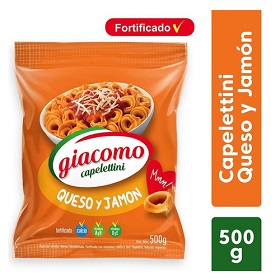 GIACOMO CAPELETTINI QUESO Y JAMON X500G