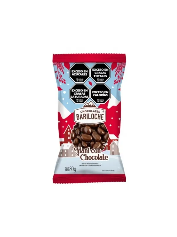 BARILOCHE MANI CON CHOCOLATE X80G