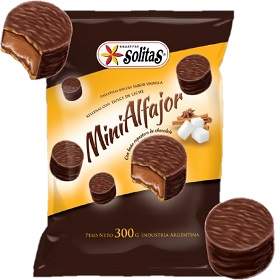 SOLITAS MINI ALFAJOR X 300G.CHOC.