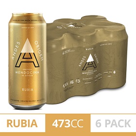 ANDES CERVEZA LATA RUBIA 6 X 473CC ORIGEN