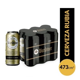 WARSTEINER CERVEZA PACK LATA X6