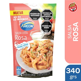 ARCOR SALSA ROSA DP 340G.C/CREMA LECHE