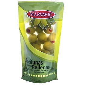 MARVAVIC ACEITUNAS VERDES RELLENAS DP 300GR.