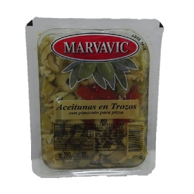 MARVAVIC ACEITUNAS TROZO C/PIM.X200