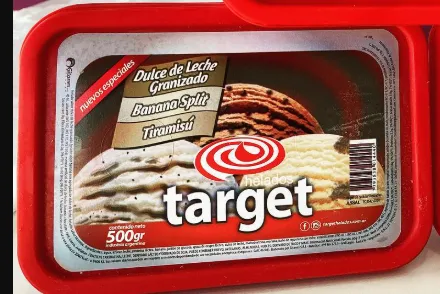 TARGET HELADO D.D.LE/B.SPLIT/TIRAMS. X500G.