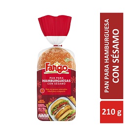 FARGO PAN PARA HAMBURGUESA CON  SESAMO X4 210G