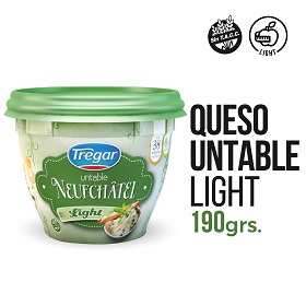 TREGAR QUESO UNT. NEUFCHATEL LIGHT X190GR.