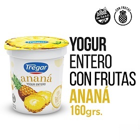TREGAR YOG.X160G ENTERO ANANA
