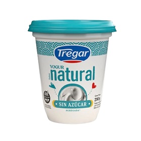 TREGAR YOG.NATURAL 280G.SIN AZUCAR AGREGADO