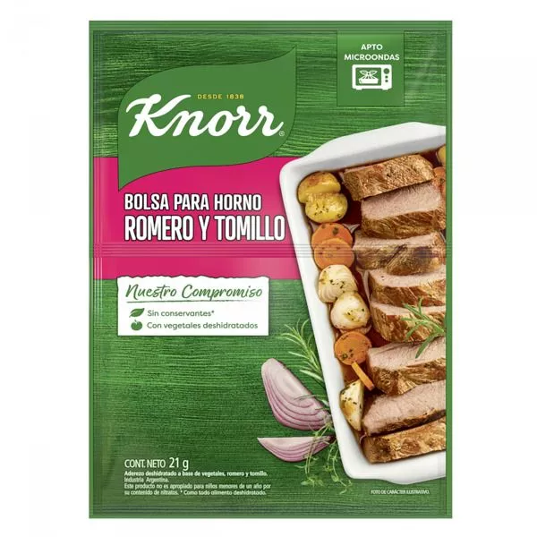 KNORR BOLSA P/ HORNO ROM Y TOM 21G