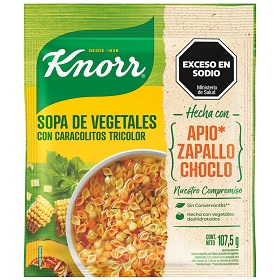 KNORR SOPA DE VEGETALES CARAC. TRIC 107,5G