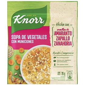 KNORR SOPA VEGETALES C/MUNICION