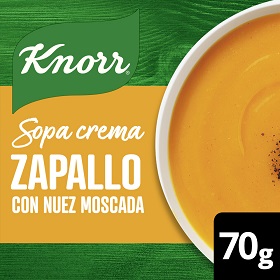 KNORR SOPA CREMA ZAPALLO NUEZ MOSCADA