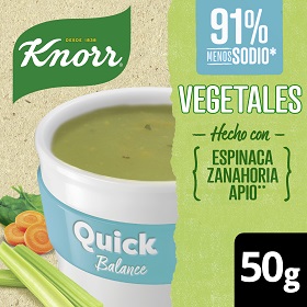 KNORR SOPA VEGETALES BAJO SODIO X50GR