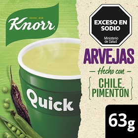 KNORR SOPA QUICK ARVEJAS X65GR