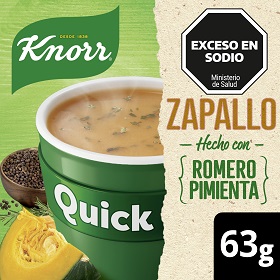 KNORR SOPA QUICK ZAPALLO X63GR