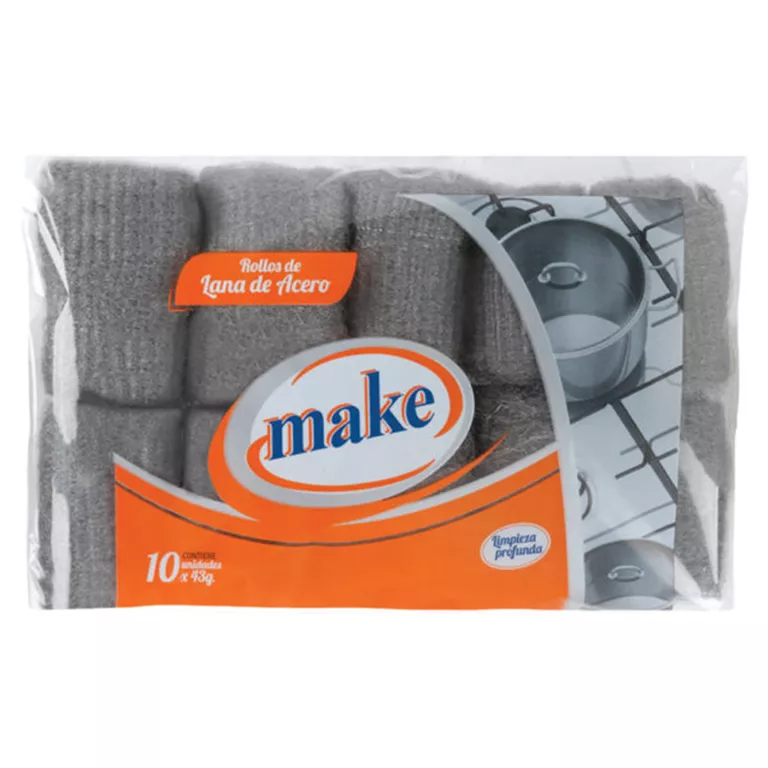 TASK ROLLOS DE LANA ACERO X10U.