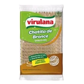 VIRULANA ESPONJA CHATITA DE BRONCE DOBLE