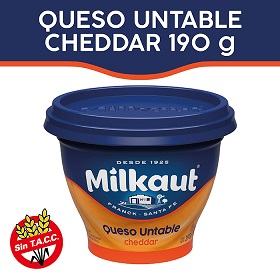 QUESO UNT.MILKAUT CHEDDAR 190GR.