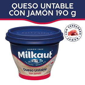 QUESO UNT.MILKAUT 190G.JAMON