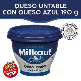 QUESO UNT.MILKAUT 190G.AZUL