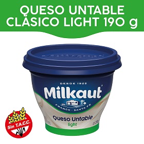 QUESO UNT.MILKAUT 190G.CLA.LIG
