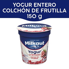MILKAUT YOG CREM. COLCHON DE FRUTAS FRUTILLA 150GR