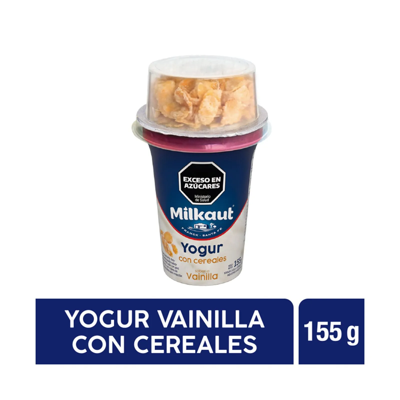 MILKAUT YOGUR CON CEREAL X155G VAINILLA