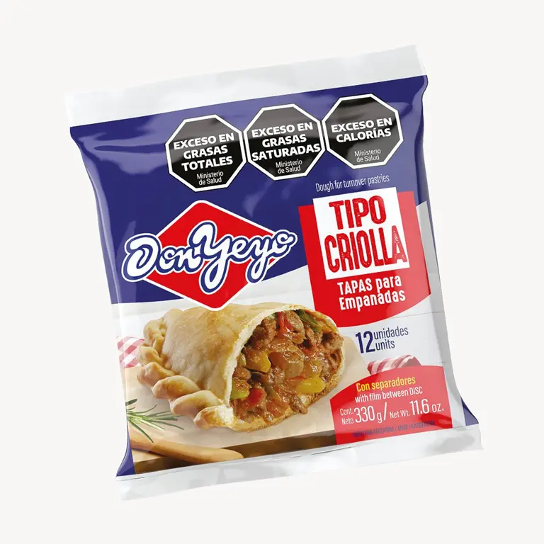 DON YEYO TAPA EMPANADA CRIOLLA 12U.330G.