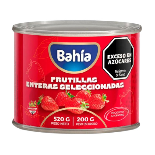 BAHIA FRUTILLAS ENTERAS LATA 520G.