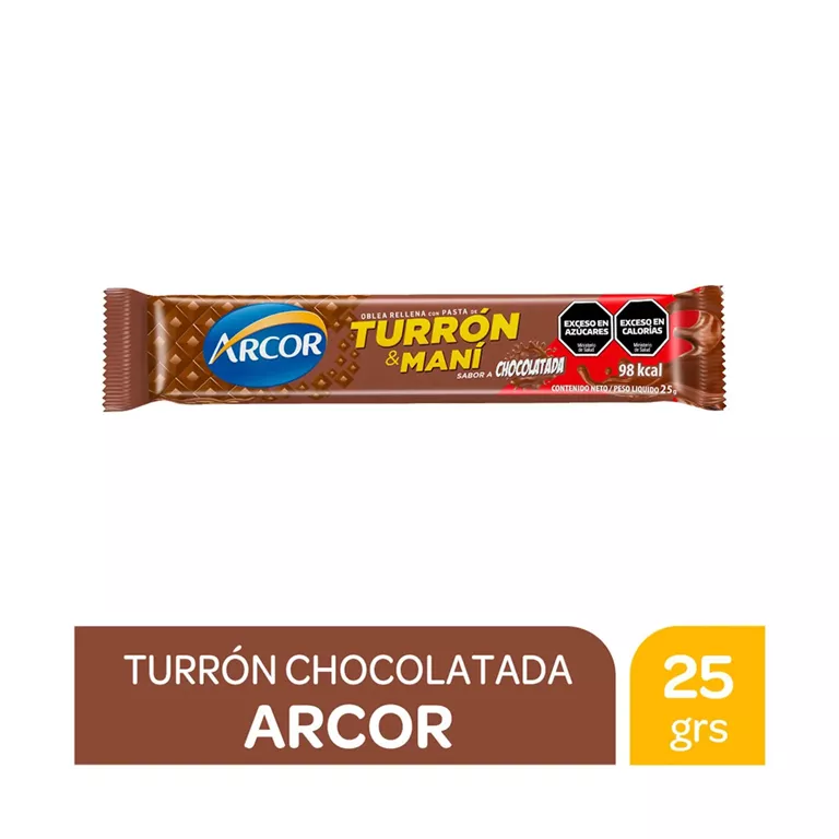 ARCOR TURRON CHOCOLATE X25G