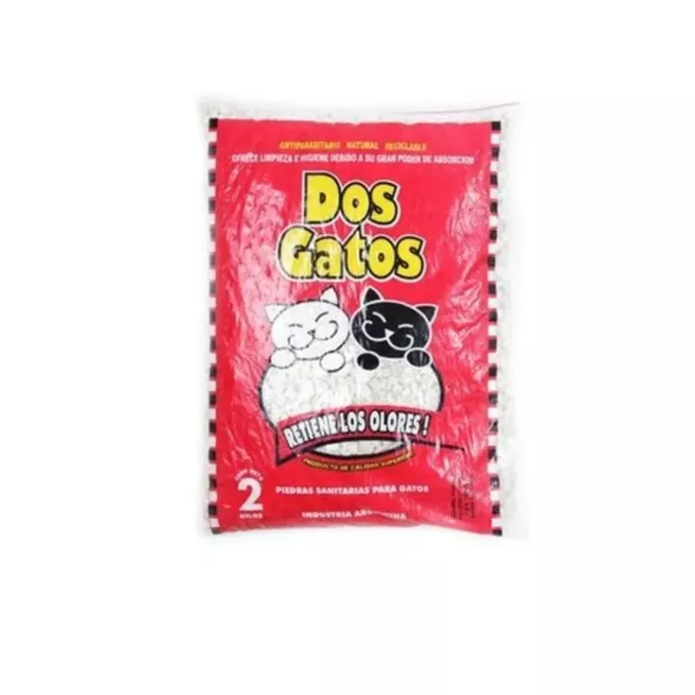 DOS GATOS PIEDRAS SANITARIA X2KG