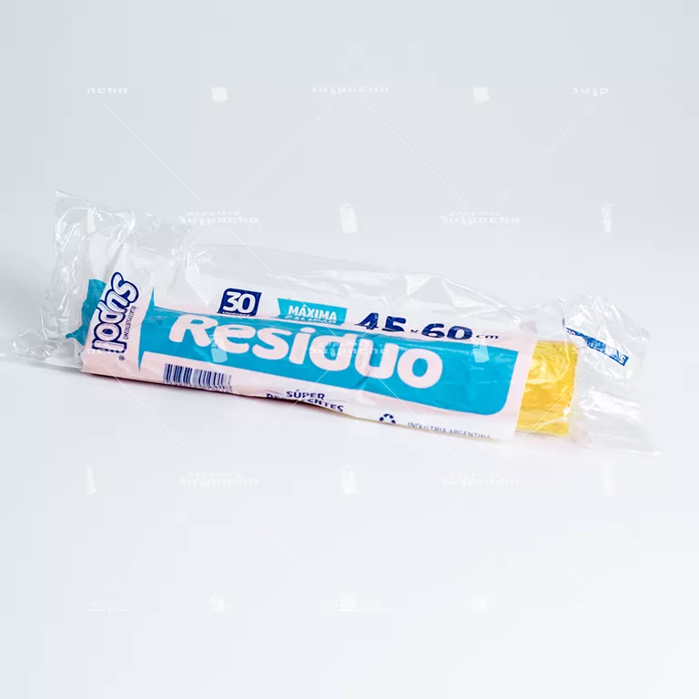 SUPOL BOLSA  RESIDUOS 45X60X30U AMARILLA