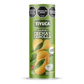 TIYUCA SNACK 140G.SABOR CREMA Y CEBOLLA