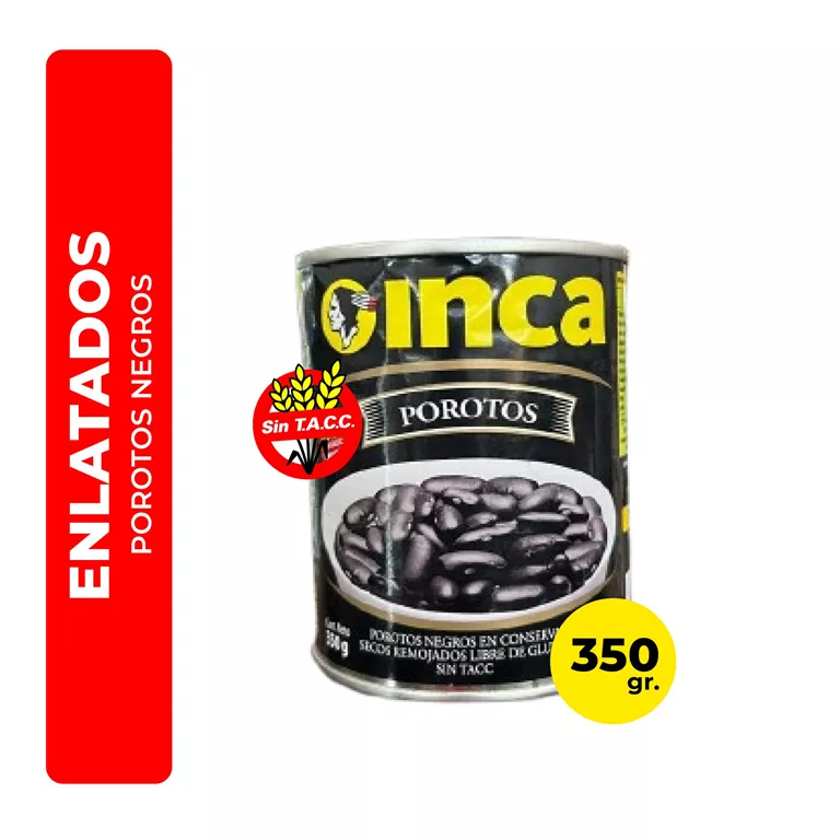 INCA POROTOS NEGROS LATA 350G.