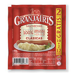 GRANJA IRIS SALCHICHAS 10 +2