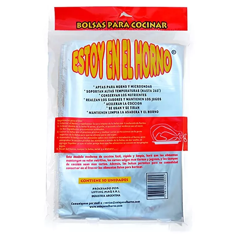 ESTOY EN EL HORNO 10U. BOLSAS HORNO