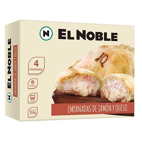 EL NOBLE EMPANADAS JAMON Y QUESO X4
