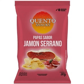 QUENTO PAPAS 90G JAMON SERRANO