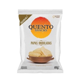 QUENTO PAPAS X100G ONDULADAS