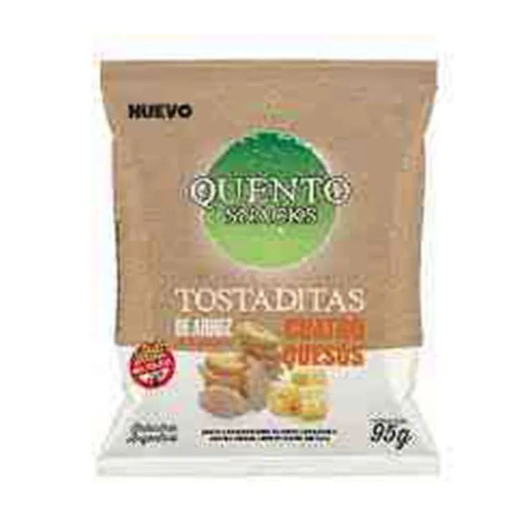 QUENTO TOSTADITAS ARROZ 95G.CUATRO QUESOS