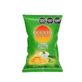 QUENTO PAPAS 82G QUESO CREMA CIBOULETTE