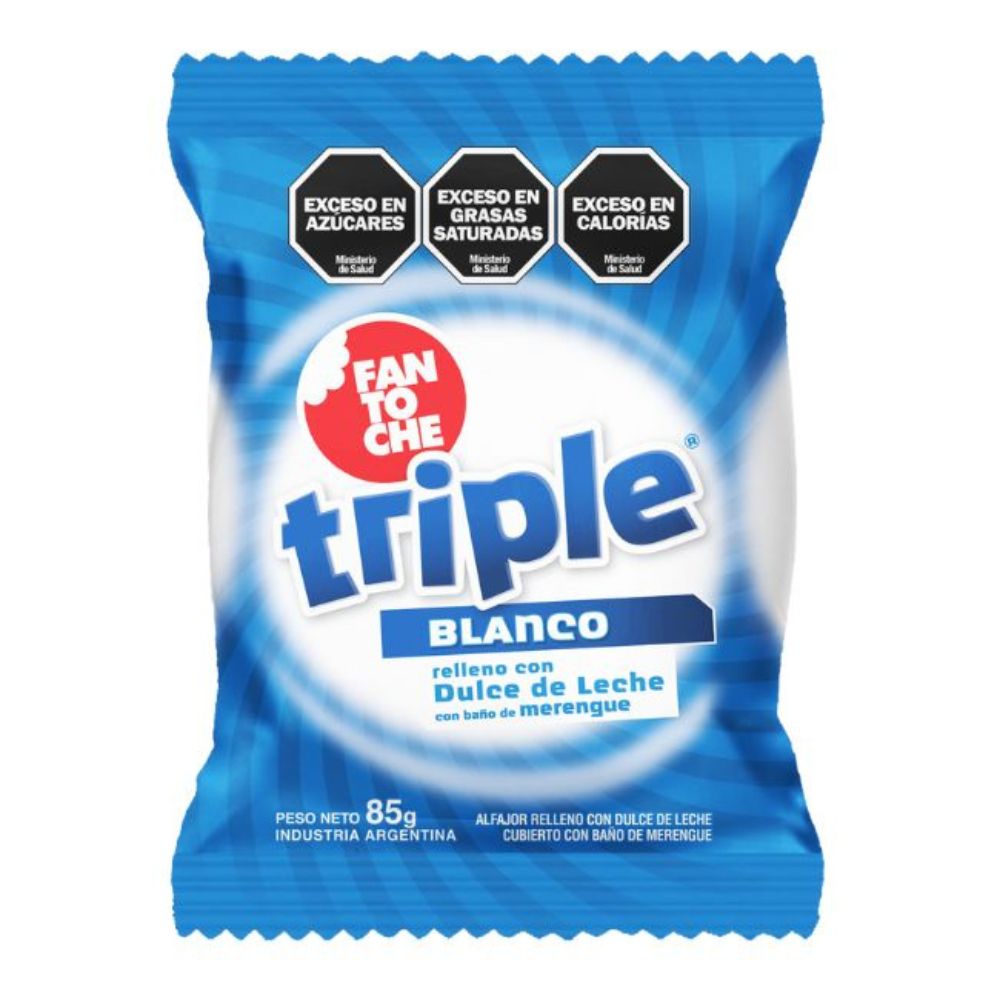 ALFAJOR FANTOCHE TRIPLE BLANCO