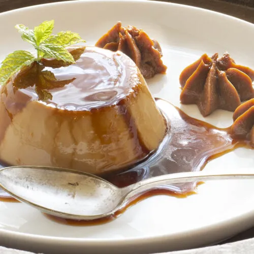 FLAN POSTRE CASERO C/DULCE LECHE